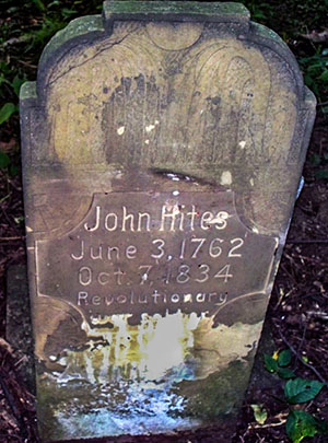John Hites Gravestone